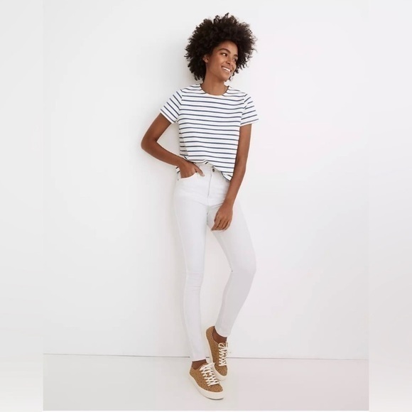 Madewell Denim - Madewell Pure White 10" High-Rise Skinny Jeans Size 31